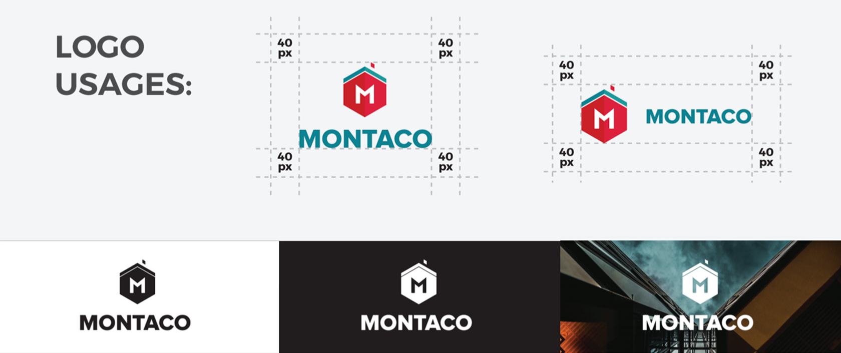 Montaco Roofing Company Branding Logo