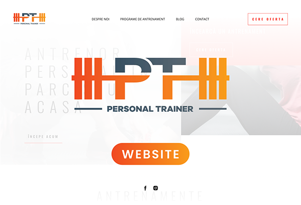 Personal Trainer MD Website Design and Development