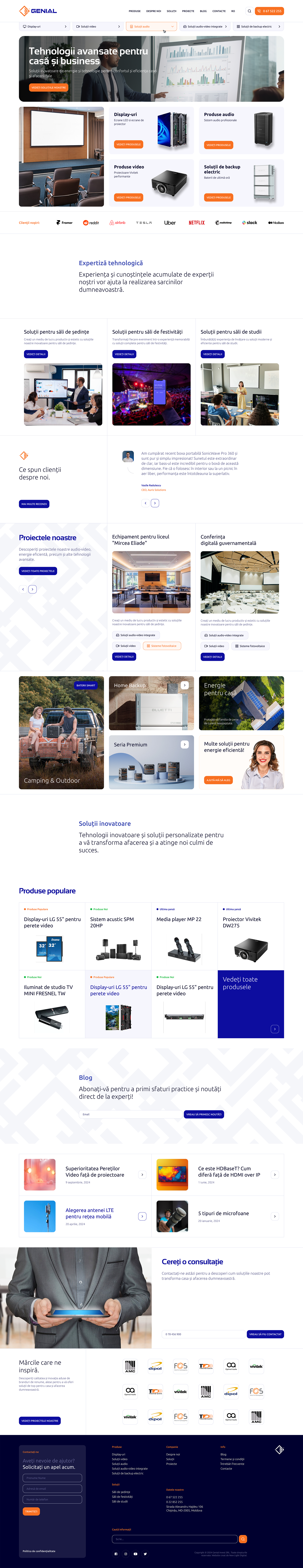 genial moldova custom laravel website