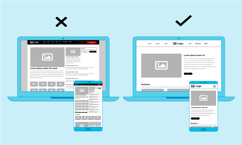website redesign signs