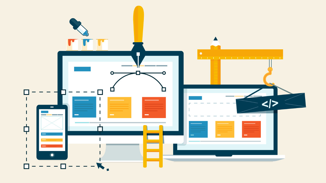 website redesign signs