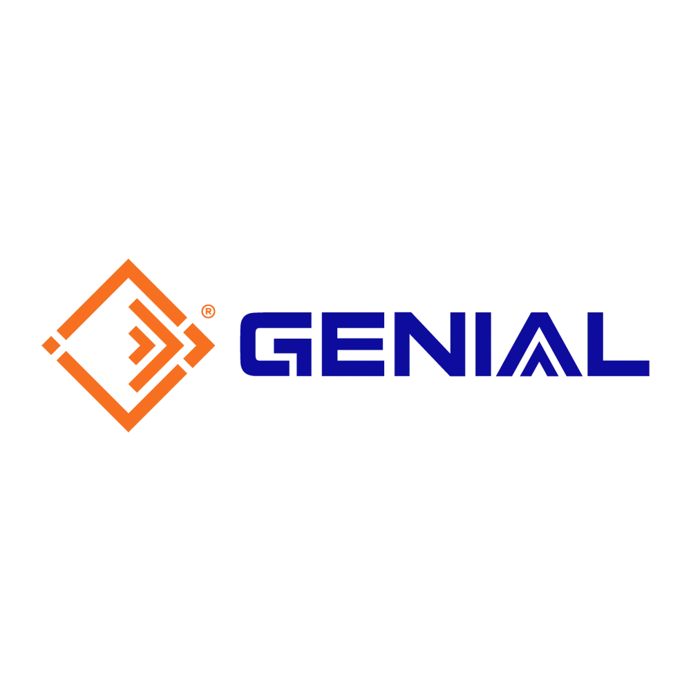 Анимированный логотип Genial — разработан New Light Digital