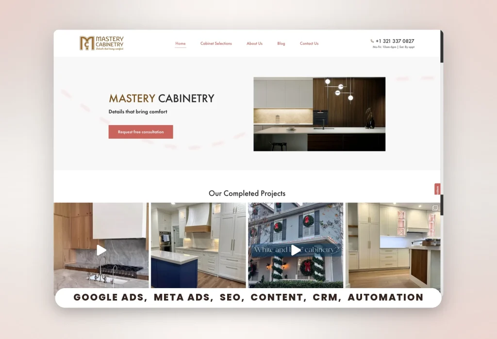 mastery cabinetry project